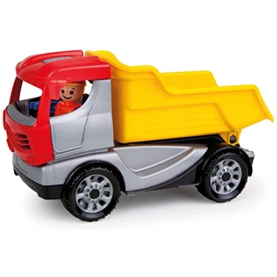 Image de Lena 01620 Truckies Camion à Benne, véhicule de Chantier Stable env. 22 cm, Petit Jouet pour Enfants partir 2 Ans, Robuste Benne Le bac Sable et la Chambre d&#039;enfant