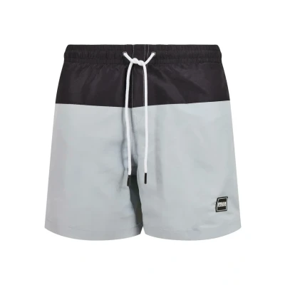Image de Urban Classics Block Short de bain, Homme, Taille: 4XL, Lightasphalt black