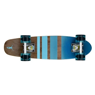 Image de Ridge Maple Mini Cruiser Dark Dye NR3 Planche à roulettes Transparent/Bleu