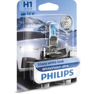 Image de PHILIPS 12258WVUB1 Ampoule, projecteur longue portée H1 12V 55W Halogène CITROËN: C3 I 3/5 portes, C4 II 5 C5 3, RENAULT: CLIO ESPACE 4
