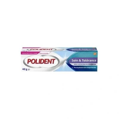Image de Polident Crème Fixatrice Total Action, Pour Prothèses Dentaires Partielles ou Complètes, Lot de 4x40g