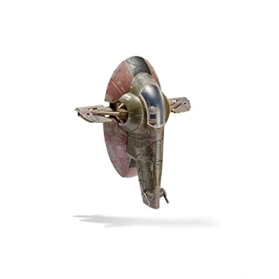 Image de Star Wars Style 15 Micro Galaxy Squadron FETT&#039;S Starship Véhicule de 17,8 cm avec Figurines Boba Fett 2,5 et Fennec Shand, Simple, SWJ0027, Moyen