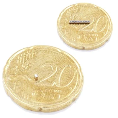 Image de Brudazon 70 Mini Aimants Disques 1x1mm N52 Niveau Le Plus Forte en néodyme Ultra Fortes Aimant de Puissance pour modélisme, Photo, Tableau Blanc, Artisanat Disque Extra