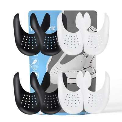 Image de YOLOPARK 4 Paires Boucliers de Chaussures Baskets, Protecteur Anti Rides, Empêcher Indentation Pli Baskets