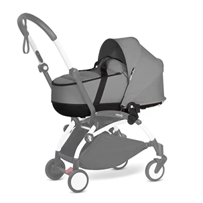 Image de Babyzen Nacelle YOYO, Gris Comprend Un Double Matelas épais, Une Coque et Capote ventilées Nécessite Cadre YOYO2 (Vendu séparément)