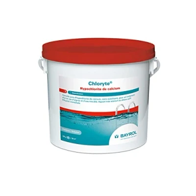 Image de BAYROL Chloryte 5 kg Chlore Non stabilisé granulés purs d’Hypochlorite de Calcium sans stabilisant Choc Eau Verte &amp; Trouble chloration Piscine