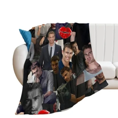 Image de QapLWczK Sunshine Theo James Couverture polaire en flanelle ultra douce pour chambre à coucher, salon, canapé chaude toutes saisons 127 x 101,6 cm