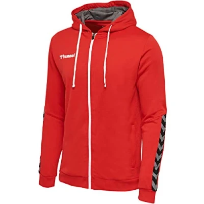 Image de Hummel Authentic Sweat zippé, Homme, Taille: 3XL, True red