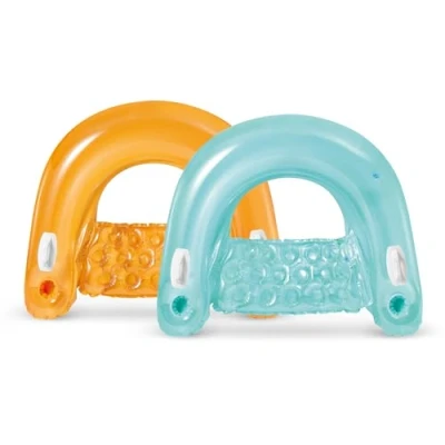 Image de Intex 58859EU Sit&#039;N Float Gonflable PVC Orange/Blue 152 x 99 0,1 cm
