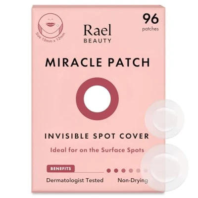 Image de Rael Patch Anti Bouton Invisible Pour Visage, Acne, Pimple Patches, Skincare Coreen, Hydrocolloïdes, Deux tailles (96 Patchs)
