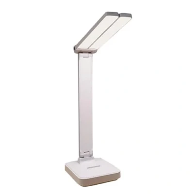 Image de Yopeissn Lampe de Bureau LED 3 Niveaux D&#039;Intensité Variable Tactile Veilleuse Rechargeable USB Protection des Yeux Pliable Blanc