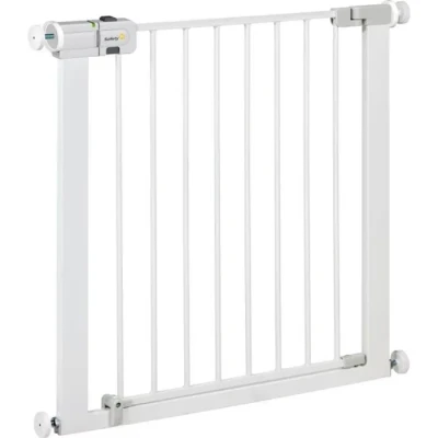 Image de Safety 1st Easy Close, Barrière de Sécurité Extensible à Fermeture Facile, d&#039;Escalier Fixation par Pression, pour Bébé et les Chiens, 6 mois 2 ans, Blanc