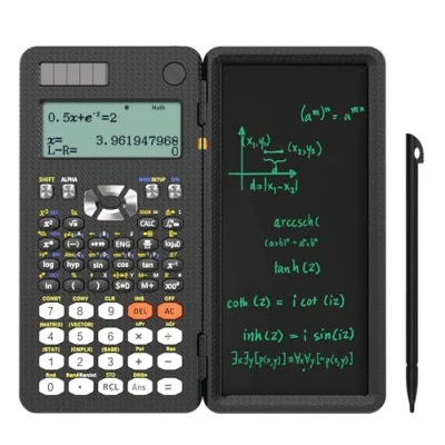 Image de NEWYES calculatrice scientifique avec tablette d&#039;écriture, 417 fonctions 991ES Plus améliorée, batterie solaire, pour ingénieur, enseignant, lycée collège fournitures de bureau