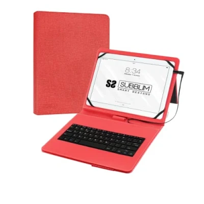 Image de Housse pour Tablette et Clavier Subblim KEYTAB PRO 10.1&quot; Rouge