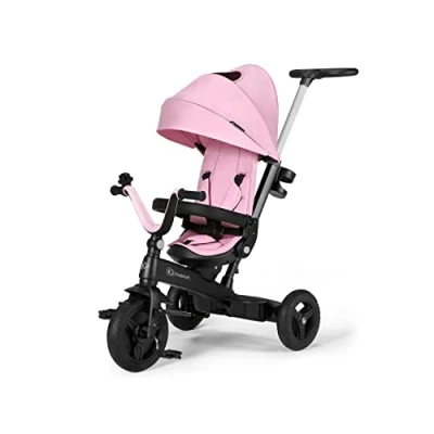Image de Kinderkraft Tricycle bébé evolutif TWIPPER, Siège pivotant à 360, 9 mois 5 ans, Rose