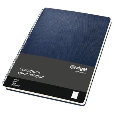 Image de Sigel CO825 Bloc à spirales Conceptum, midnight blue, couverture rigide Idéal comme journal intime, bullet journal, livre d&#039;idées, cahier d&#039;écriture environ A4, ligné