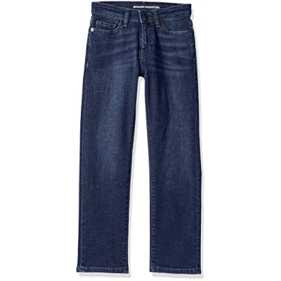 Image de Amazon Essentials Jean Classique à Coupe Standard Garçon, Délavé Foncé, 11 Ans
