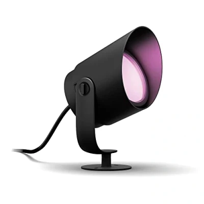 Image de Philips Hue White &amp; Color ambiance LILY, Spot XL 1x15W, extension, noir, fonctionne avec Alexa, Google Assistant et Apple Homekit