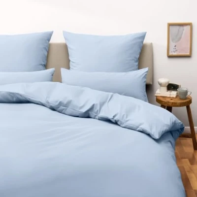 Image de Blumtal Parure De Lit Microfibre 240 x 220 &amp; 40 70 (2X) Bleu Clair