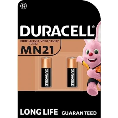 Image de 2 x Duracell MN21 (1 blister de batteries) piles (A23/23A/V23GA/LRV08/8LR932)