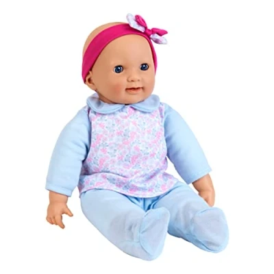 Image de Theo Klein 1717 Baby Coralie Poupon interactif avec 30 Fonctions réalistes, biberon et Sucette Jouet pour Enfants à partir de 2 Ans