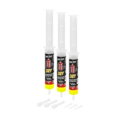Image de 1000 Miglia BKR 3101 DRY Lubrifiant Chaîne Vélo à utiliser sur Piste Sèche et Poussiéreuse 300 ml (3 x 100 ml), seringue avec Applicateurs Drop Huggie System, formule fluorescente parfumée