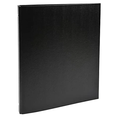 Image de Exacompta réf. 51151SE 1 Classeur rigide rembordé PP 4 anneaux ronds diamètre 15 mm Dos 20 Dimensions extérieures : 32 x 25,6 cm Format à classer A4 Coloris noir