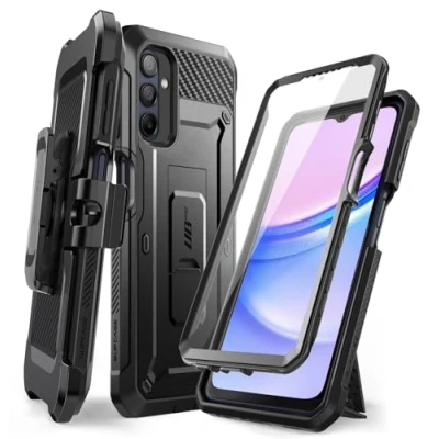 Image de SUPCASE Unicorn Beetle Pro Coque pour Samsung Galaxy A15 avec Protecteur d&#039;écran [Support intégré et Clip Ceinture] [Protection de qualité Militaire] téléphone Robuste intégrale à 360