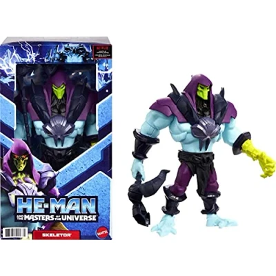 Image de Grande figurine He Man And the Masters of Universe Skeletor avec accessoire inspir par MOTU Netflix Animated Series, jouet de collection 8,5 pouces pour enfants g s 4 ans et plus