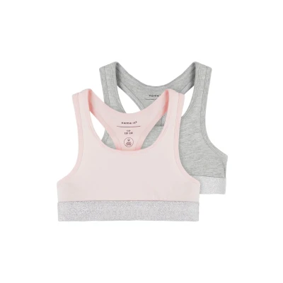 Image de Name it Nkfshort 2 PACK Brassière pour enfants, Taille: 158/164, Barely pink