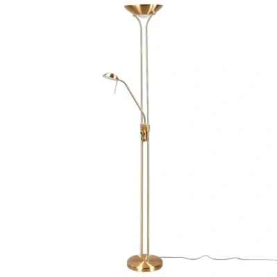 Image de Lindby LED Lampadaire Josefin, laiton, lampe de lecture, intensité variable