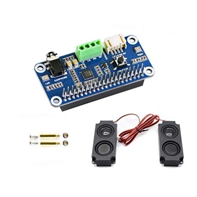 Image de IBest Waveshare WM8960 Hi FI Sound Card Hat Audio Module for Raspberry Pi Supports Stereo Encoding/Decoding Playing/Recording Directly Drive Speakers to Play Music,I2S I2C Interface