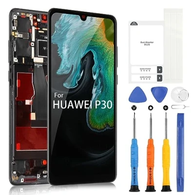 Image de ARSSLY OLED LCD Écran pour Huawei P30 ELE L29 L09 AL00 TL00 L04, Display Tactile Digitizer Assembly avec Outils(Noir Cadre)