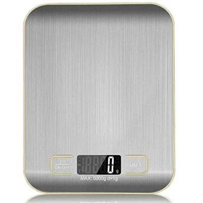 Image de OcioDual Balance de Cuisine Électronique Haute Précision 5000g/1g avec Écran LCD Rétroéclairé, 6 Unités et Fonction Tare Acier Inoxydable Smart Digital Alimentaire
