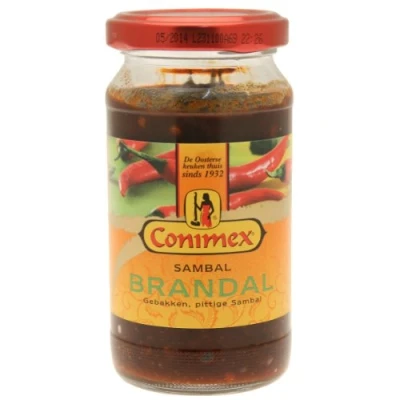Image de Conimex Sambal Brandal, Purée de Chili Pimentée, Condiment 200 g