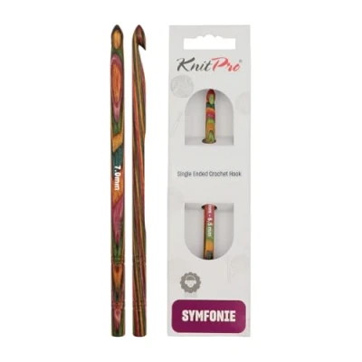 Image de KnitPro KP20711 Symphonie Crochet Tricot Simple Fin Bois Multicolore 22 x 0,8 11,2 cm