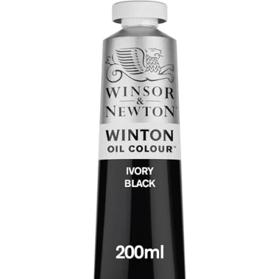 Image de Winsor &amp; Newton Winton Huile 200ml 331 Noir Divoire