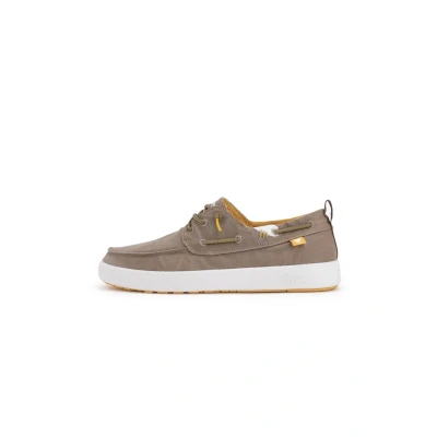 Image de Walk in Pitas Chaussures bateau, Femme, Taille: 41, Taupe Coton