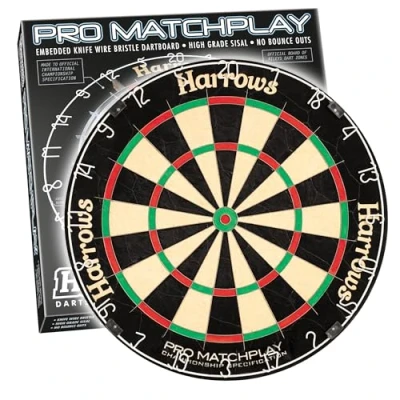 Image de Harrows Matchplay Cible de fléchettes Bristle Noir/rouge/blanc/vert