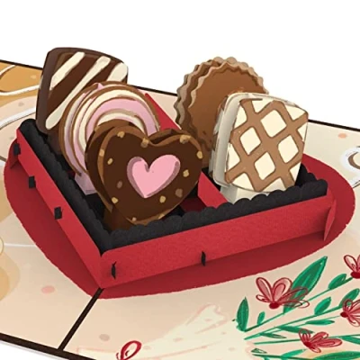 Image de papercrush® Carte pop up Chocolats cadeau 3D pour mère, femme &amp; amie (Carte fête des mères, anniversaire de mariage, Je t&#039;aime), voeux avec chocolat personne préférée