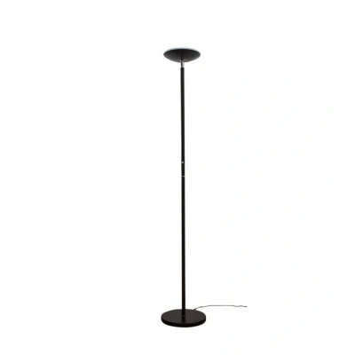 Image de LED Lampadaire &#039;Malea&#039; (Avec variateur d&#039;intensité tactile) à intensité variable (Moderne) en Noir Métal e. a. pour Salon &amp; Salle manger (1 lampe,à A+) de Lindby Sur Pied, Lampe a