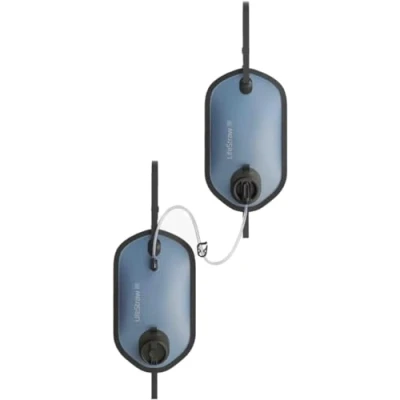 Image de LifeStraw Peak Series système de filtration par gravité à grande capacité avec réservoir d&#039;eau potable 8l + pour camping, caravaning, voyage et excursion, Mountain Blue (bleu)