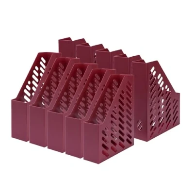 Image de HAN range revues KLASSIK KARMA 10 PC, écophile en matériau 80 100 % recyclé. Pour papiers et jusqu’au format DIN A4/C4, rouge éco, 16018 17