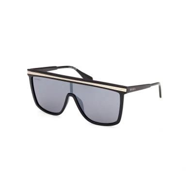 Image de MAX&amp;Co. IN Iniettato Lunettes de soleil, Femme, Taille: One Size, Nero lucido grigio fumo specchiato