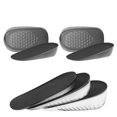Image de URAQT 2 Paire de Hauteur Augmentation Semelles, Semelles Talon D&#039;augmentation la Hauteur, Inserts Soulève Chaussures Invisible, Semelle Elastique Chaussure(L, 1.5CM)