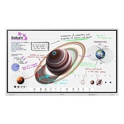 Image de Tableau Blanc interactif Samsung WM75B et Accessoires 190,5 cm (75&quot;) 3840 x 2160 Pixels Écran Tactile Gris USB/Bluetooth
