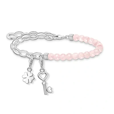 Image de THOMAS Sabo SET0612 034 9 L17 Parure de bijoux pour femme avec pendentif et bracelet en Argent sterling 925, 17 cm, sterling, Zircone cubique