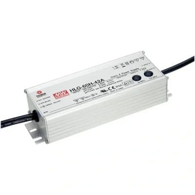 Image de Driver LED Mean Well HLG 60H 24A MEANWELL Tension fixe/courant constant 60 W IP65