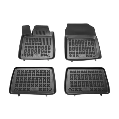 Image de REZAW PLAST 201911 Ensemble de tapis sol Caoutchouc avant et arrière 4 noir Sur mesure RENAULT: TWINGO 2