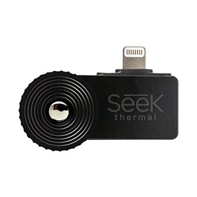 Image de Seek Thermal XR LT EAA Caméra Thermique Compact avec Connecteur Lightning/Etui Protection Etanche pour Extended Range/Appareils iOS Noir